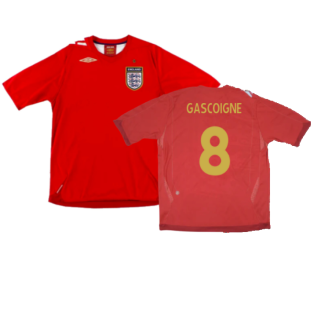 England 2006-08 Away Shirt (Very Good) (GASCOIGNE 8)