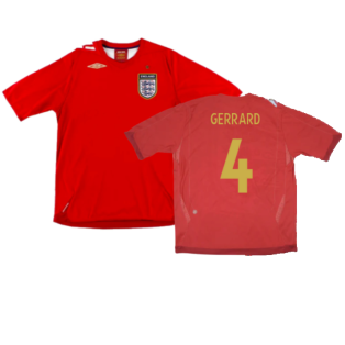 England 2006-08 Away Shirt (Very Good) (GERRARD 4)