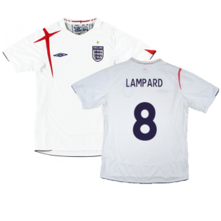 England 2006-08 Home Shirt (L) (Good) (LAMPARD 8)