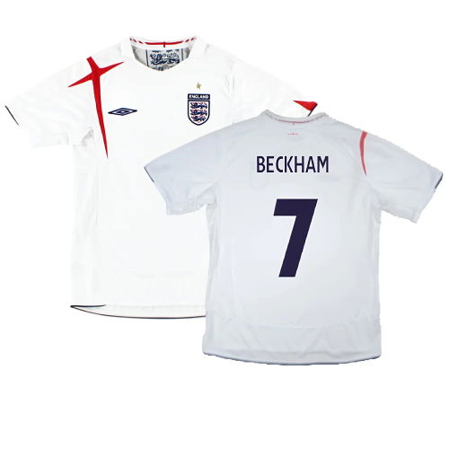 England 2006-08 Home Shirt (XL) (Excellent) (BECKHAM 7)
