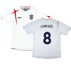 England 2006-08 Home Shirt (XL) (Excellent) (LAMPARD 8)