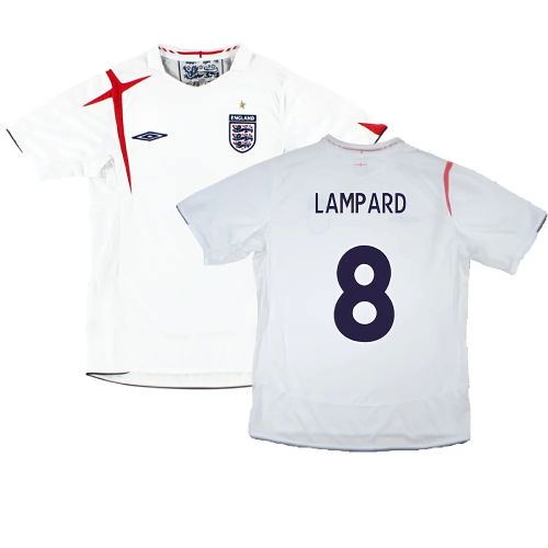 England 2006-08 Home Shirt (XL) (Excellent) (LAMPARD 8)