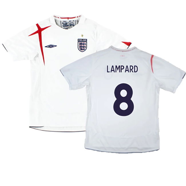 England 2006-08 Home Shirt (XL) (Excellent) (LAMPARD 8)