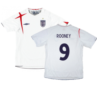 England 2006-08 Home Shirt (XL) (Excellent) (ROONEY 9)