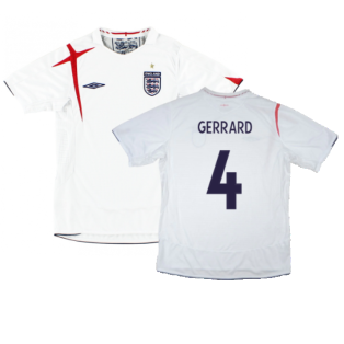 England 2006-08 Home Shirt (XL) (Good) (GERRARD 4)