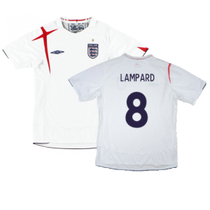 England 2006-08 Home Shirt (XL) (Good) (LAMPARD 8)