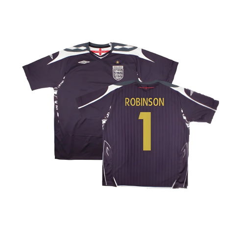England 2007-08 GK Shirt ((Excellent) XXL) (Robinson 1)