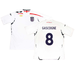 England 2007-09 Home Shirt (2XL) (Excellent) (GASCOIGNE 8)