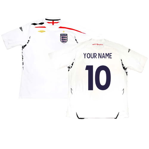 England 2007-09 Home Shirt (2XL) (Excellent) (Your Name)