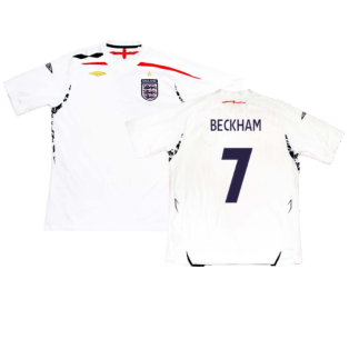 England 2007-09 Home Shirt (Excellent) (BECKHAM 7)