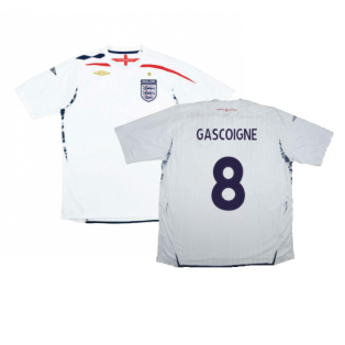 England 2007-09 Home Shirt (XL Boys) (Excellent) (GASCOIGNE 8)