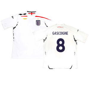 England 2007-09 Home Shirt (XL) (Excellent) (GASCOIGNE 8)