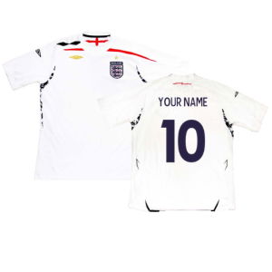 England 2007-09 Home Shirt (XL) (Excellent)