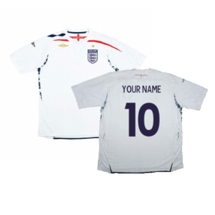 England 2007-09 Home Shirt (XL) (Very Good) (Your Name)