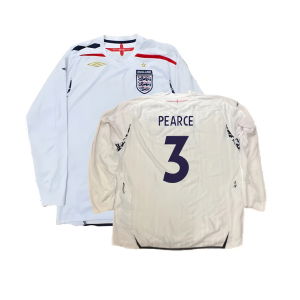 England 2007-09 Long Sleeve Home Shirt (XXL) (Very Good) (PEARCE 3)