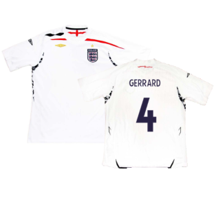 England 2007-2009 Home Shirt (S) (Very Good) (GERRARD 4)