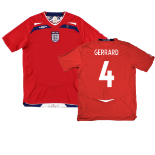 England 2008-10 Away Shirt (Excellent) (GERRARD 4)