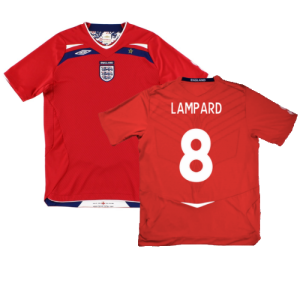 England 2008-10 Away Shirt (L) (Mint) (LAMPARD 8)