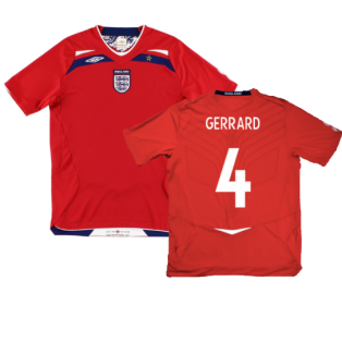 England 2008-10 Away Shirt (XL Boys) (Excellent) (GERRARD 4)
