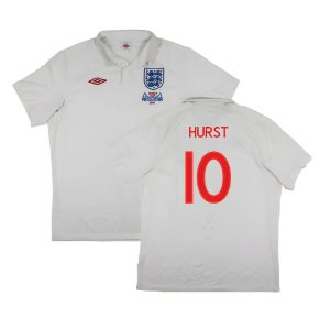 England 2009-10 World Cup Home shirt (XL) (Very Good) (HURST 10)
