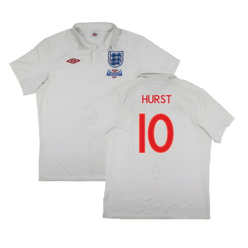 England 2009-10 World Cup Home shirt (XL) (Very Good) (HURST 10)
