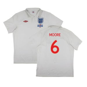 England 2009-10 World Cup Home shirt (XL) (Very Good) (Moore 6)