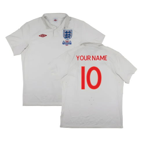 England 2009-10 World Cup Home shirt (XL) (Very Good) (Your Name)