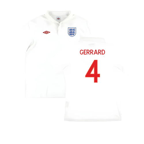 England 2010-12 Home Shirt ((Very Good) M) (GERRARD 4)