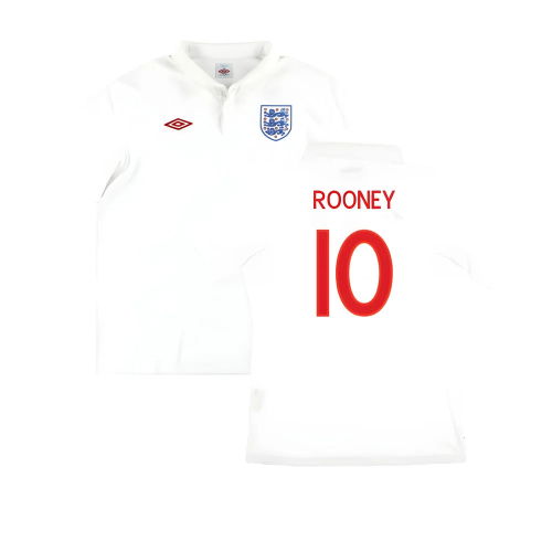 England 2010-12 Home Shirt ((Very Good) M) (ROONEY 10)