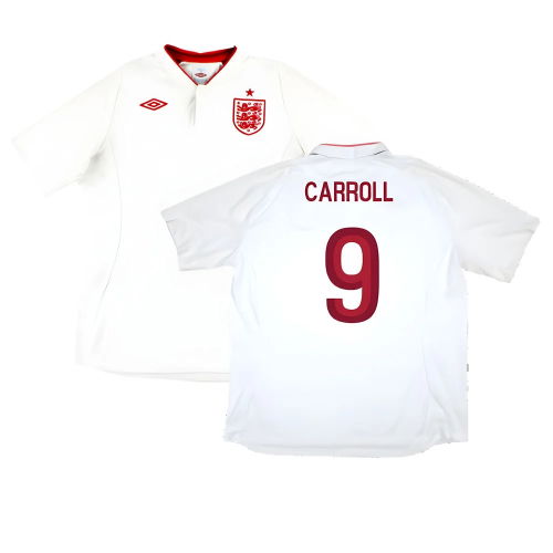 England 2012-13 Home Shirt (Good) (Carroll 9)  England 2012-13 Home Shirt (Good) (Carroll 9)