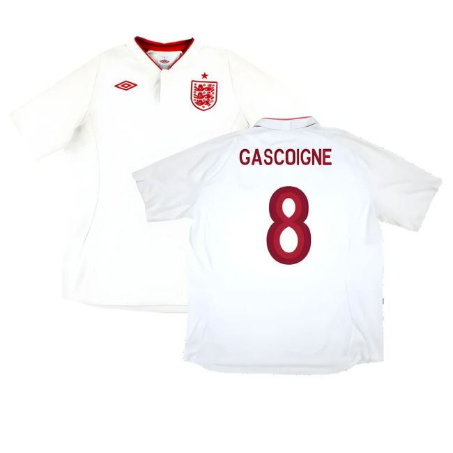 England 2012-13 Home Shirt (Good) (Gascoigne 8)