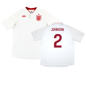 England 2012-13 Home Shirt (Mint) (Johnson 2)