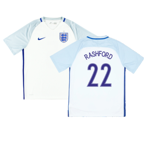England 2016-17 Home Shirt ((Fair) XXL) (Rashford 22)