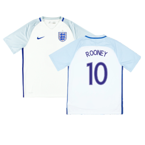 England 2016-17 Home Shirt ((Fair) XXL) (Rooney 10)