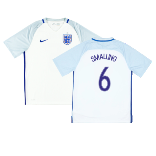 England 2016-17 Home Shirt ((Fair) XXL) (Smalling 6)