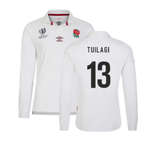 England 2023 RWC Home LS Classic Rugby Shirt (Tuilagi 13)