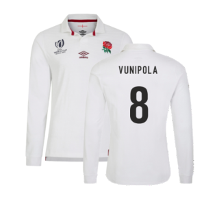England 2023 RWC Home LS Classic Rugby Shirt (Vunipola 8)