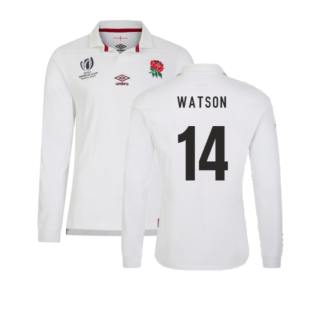 England 2023 RWC Home LS Classic Rugby Shirt (Watson 14)