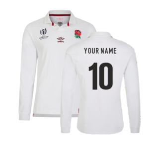 England 2023 RWC Home LS Classic Rugby Shirt (Your Name)