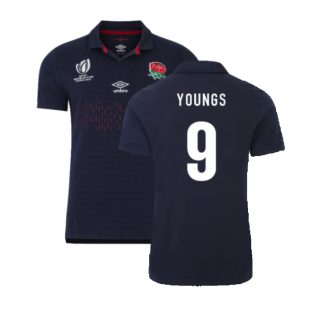 England Rugby 2023 RWC Alternate Classic Jersey - Kids (Youngs 9)