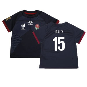 England RWC 2023 Alternate Replica Rugby Baby Shirt (Daly 15)
