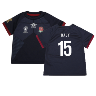 England RWC 2023 Alternate Replica Rugby Baby Shirt (Daly 15)