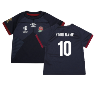 England RWC 2023 Alternate Replica Rugby Baby Shirt (Your Name)