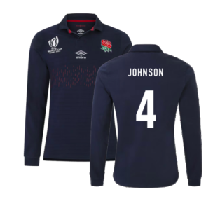 England RWC 2023 Alternate Rugby LS Classic Shirt (Johnson 4)