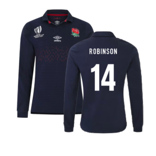 England RWC 2023 Alternate Rugby LS Classic Shirt (Robinson 14)