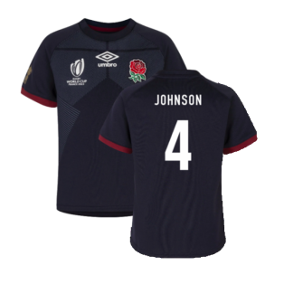 England RWC 2023 Alternate Rugby Replica Infant Shirt (Johnson 4)