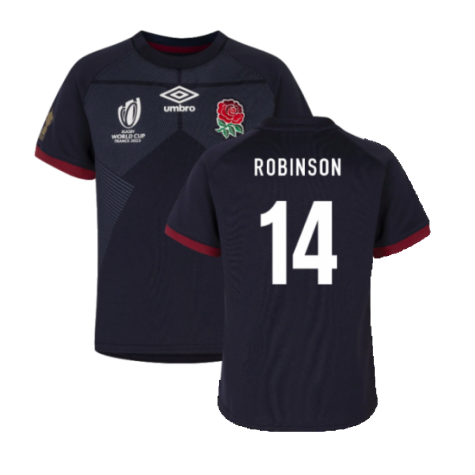 England RWC 2023 Alternate Rugby Replica Infant Shirt (Robinson 14)