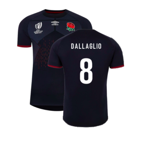 England RWC 2023 Alternate Rugby Shirt (Kids) (Dallaglio 8)