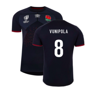 England RWC 2023 Alternate Rugby Shirt (Kids) (Vunipola 8)