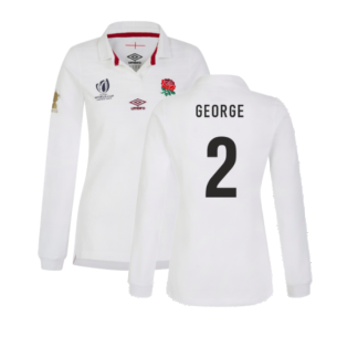 England RWC 2023 Home Classic LS Rugby Shirt (Ladies) (George 2)